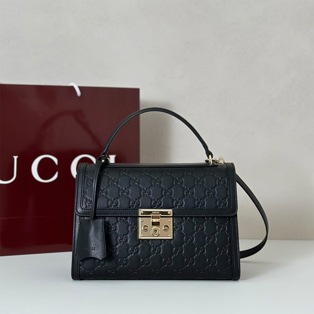 Gucci Padlock medium top handle bag